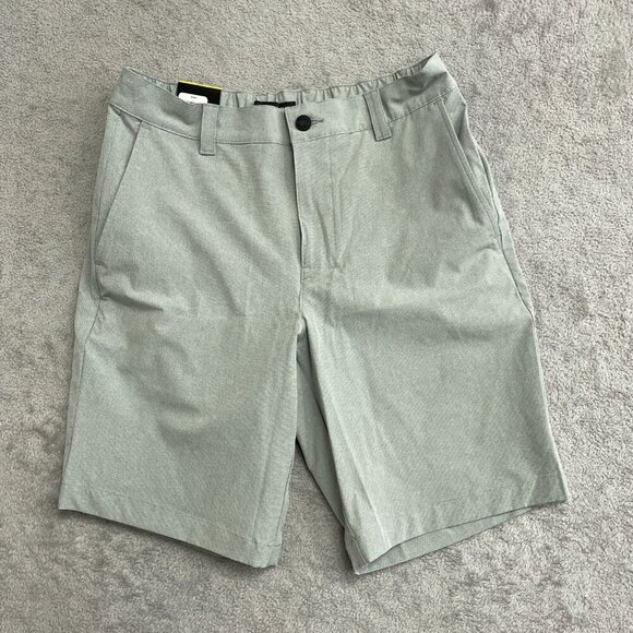 NEW Banana Republic Men's 32 Comfort Flat Front Shorts Gray Stretch - Picture 2 of 8